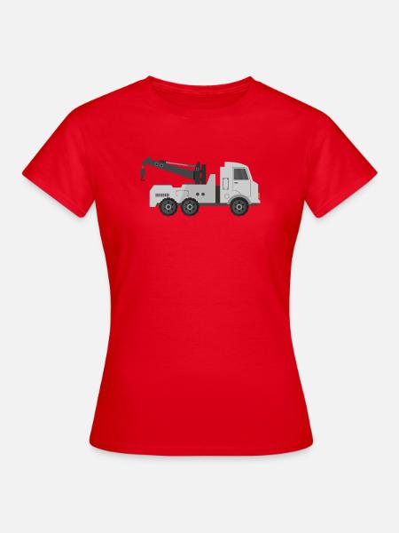 Abschleppwagen - Frauen T-Shirt - Rot