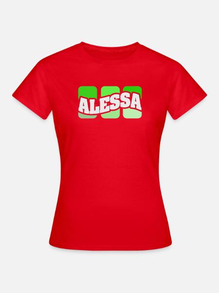 Geschenk für Alessa - Frauen T-Shirt - Rot