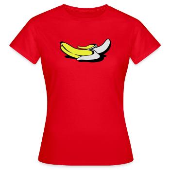 Nackte Banane - Frauen T-Shirt - Rot - Vorne - AI Model Female 172 dark (172cm)