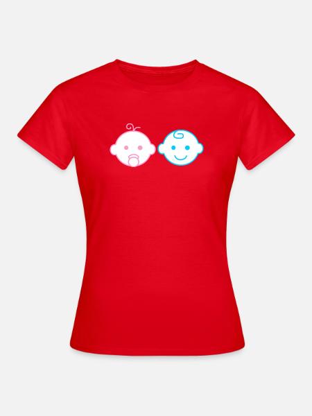 Baby Junge unser Mädchen - Frauen T-Shirt - Rot