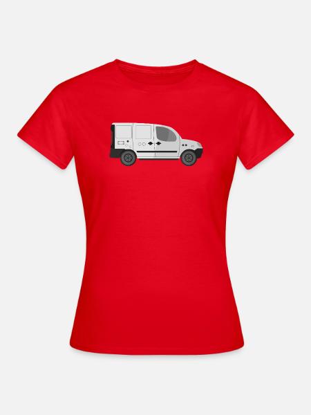 Lieferwagen - Frauen T-Shirt - Rot