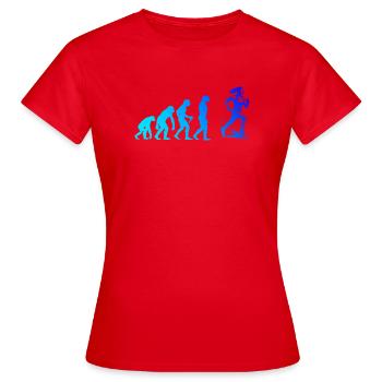 Direkte Running Aussage - Frauen T-Shirt - Rot - Vorne - AI Model Female 172 dark (172cm)