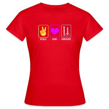 Chirurg Chirurgie CTA - Frauen T-Shirt - Rot - Vorne - AI Model Female 172 dark (172cm)
