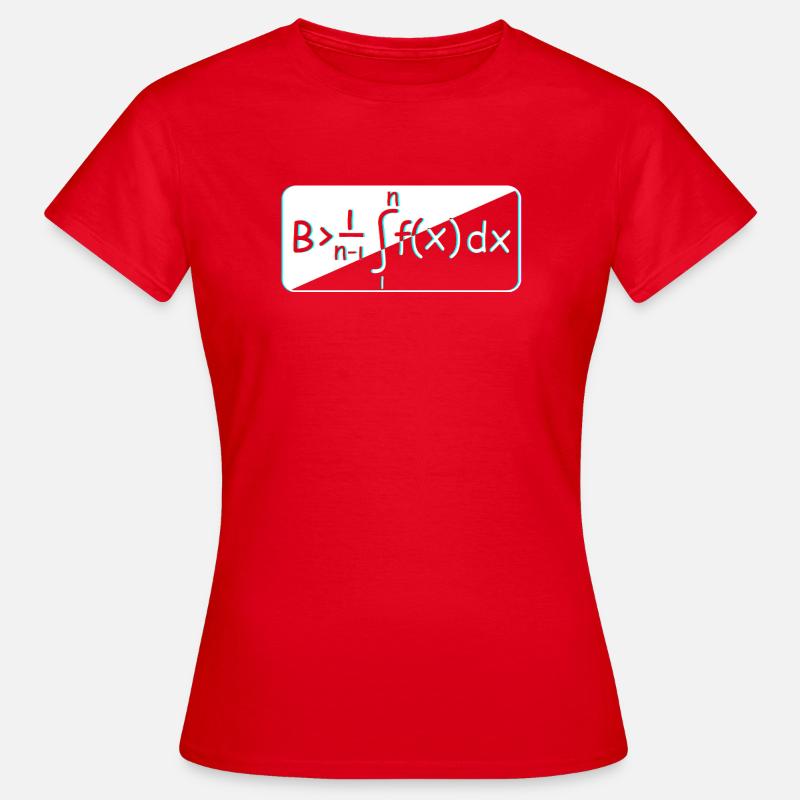 Mathematiker Mathe mathematisch Mathematik - T-shirt dam - röd