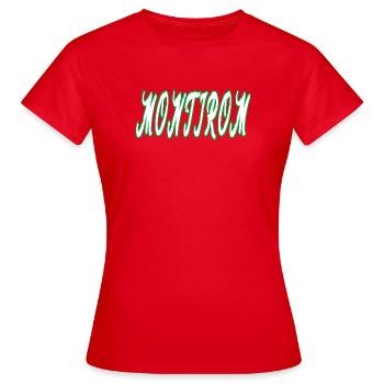 Montirom text - Women's T-Shirt - red - Front - AI Model Female 172 dark (172cm)