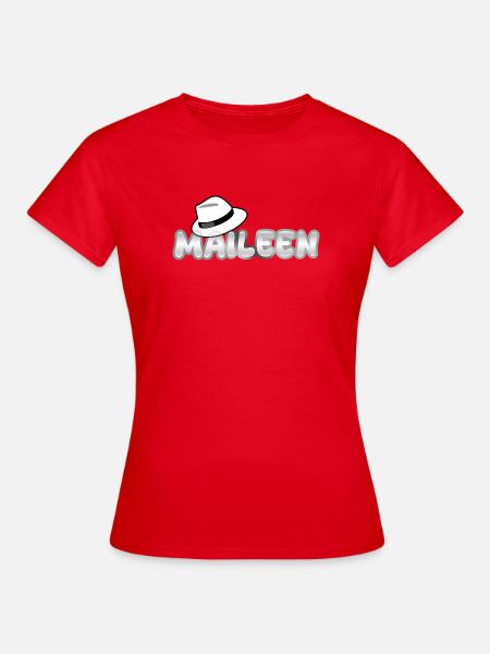 Vorname Maileen - Frauen T-Shirt - Rot