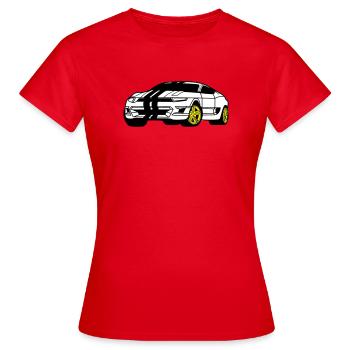 Voiture de sport - Voiture de sport - Coupé - T-shirt Femme - rouge - Devant - AI Model Female 172 dark (172cm)