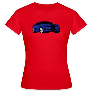 Voiture de sport - Voiture de sport - Coupé - T-shirt Femme - rouge - Devant - AI Model Female 172 dark (172cm)