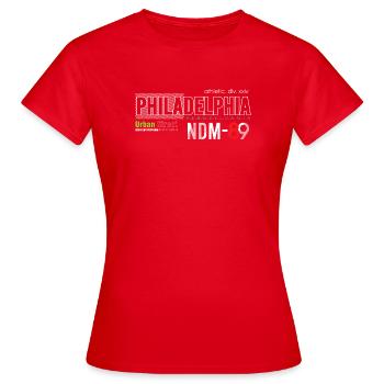 Urbanes Street-Sports-Logo-Design - Frauen T-Shirt - Rot - Vorne - AI Model Female 172 dark (172cm)