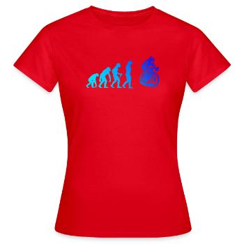 Super cadeau pour vélo de route - T-shirt Femme - rouge - Devant - AI Model Female 172 dark (172cm)