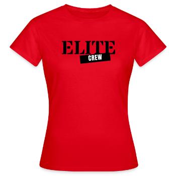 Équipage d’élite - Membre de l’équipe de groupe de groupe - T-shirt Femme - rouge - Devant - AI Model Female 172 dark (172cm)