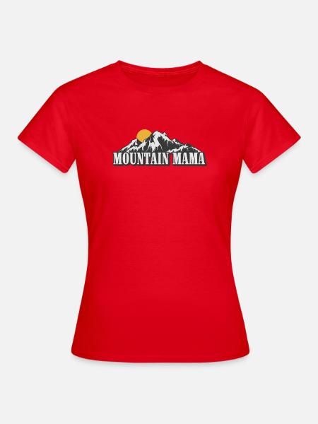 Berg Mama - Frauen T-Shirt - Rot