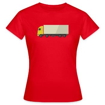 Truck - Women's T-Shirt - red - Front - AI Model Female 172 dark (172cm)
