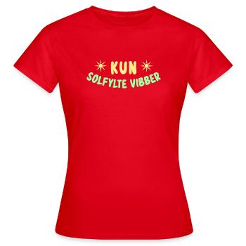Only Sunny Vibes - Women's T-Shirt - red - Front - AI Model Female 172 dark (172cm)