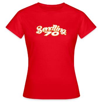 Envoi de soixante-dix 70 Bonbons Munich089 Minga 089 - T-shirt Femme - rouge - Devant - AI Model Female 172 dark (172cm)