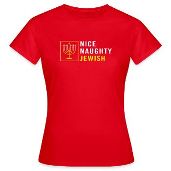 Hanukah Hanukkah Chanukkah - Frauen T-Shirt - Rot - Vorne - AI Model Female 172 dark (172cm)