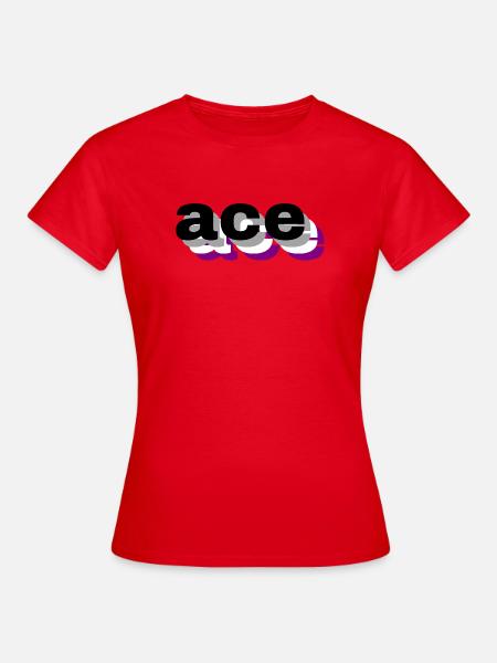 3D-asexuell - Frauen T-Shirt - Rot