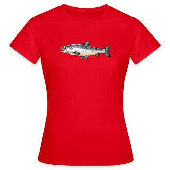 Saumon Saumon - T-shirt Femme - rouge - Devant - AI Model Female 172 dark (172cm)