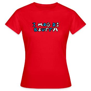 Je suis désolé - T-shirt Femme - rouge - Devant - AI Model Female 172 dark (172cm)