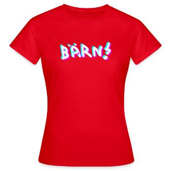 BÄRN Berne - T-shirt Femme - rouge - Devant - AI Model Female 172 dark (172cm)