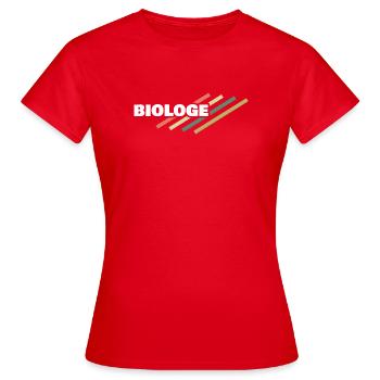 Biologiste en tant que profession - T-shirt Femme - rouge - Devant - AI Model Female 172 dark (172cm)
