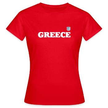 Besoin de télécharger le design - T-shirt Femme - rouge - Devant - AI Model Female 172 dark (172cm)