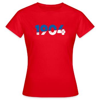 Schalke Gelsenkirchen Liebe  - Frauen T-Shirt - Rot - Vorne - AI Model Female 172 dark (172cm)