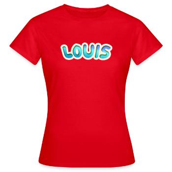 Job Louis - T-shirt Femme - rouge - Devant - AI Model Female 172 dark (172cm)