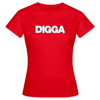 Danish - Women's T-Shirt - red - Front - AI Model Female 172 dark (172cm)