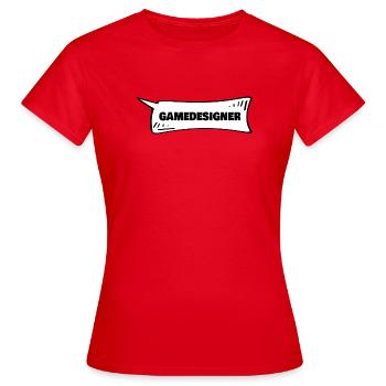 Cadeau pour les concepteurs de jeux - T-shirt Femme - rouge - Devant - AI Model Female 172 dark (172cm)