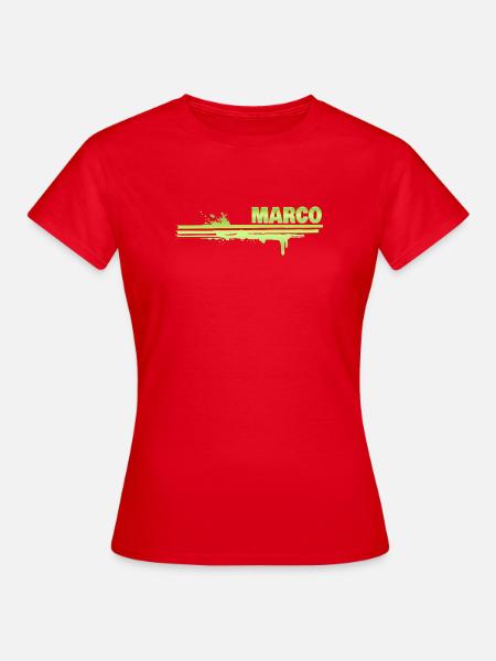 Malerei Marco - Frauen T-Shirt - Rot