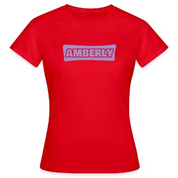 Ambré - T-shirt Femme - rouge - Devant - AI Model Female 172 dark (172cm)
