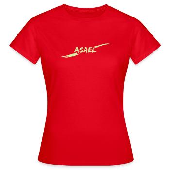 Asael als Geschenk - Frauen T-Shirt - Rot - Vorne - AI Model Female 172 dark (172cm)
