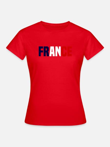 Frankreich im Gegensatz - Frauen T-Shirt - Rot