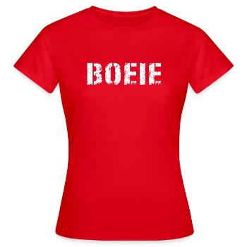 Hou. Dialecte anversois - T-shirt Femme - rouge - Devant - AI Model Female 172 dark (172cm)