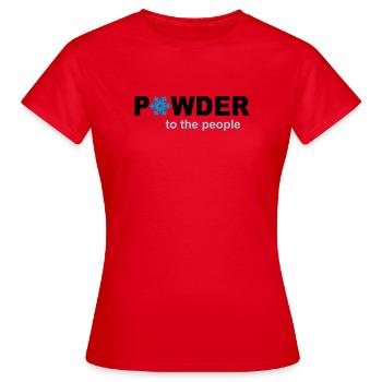 Neige - T-shirt Femme - rouge - Devant - AI Model Female 172 dark (172cm)
