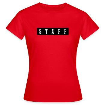 Personnel - T-shirt Femme - rouge - Devant - AI Model Female 172 dark (172cm)