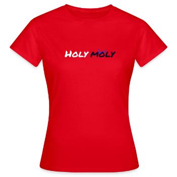 Sacré Moly design - T-shirt Femme - rouge - Devant - AI Model Female 172 dark (172cm)