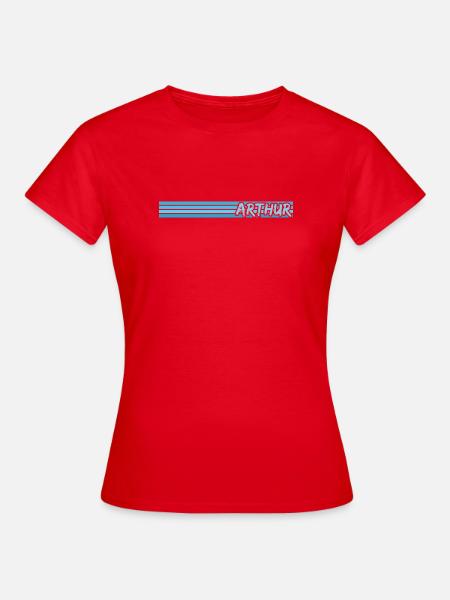 Maennername Arthur - Frauen T-Shirt - Rot