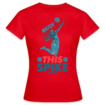 Volley volley beach volley plage Sport - T-shirt Femme - rouge - Devant - AI Model Female 172 dark (172cm)