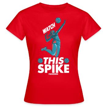 Volley volley beach volley plage Sport - T-shirt Femme - rouge - Devant - AI Model Female 172 dark (172cm)