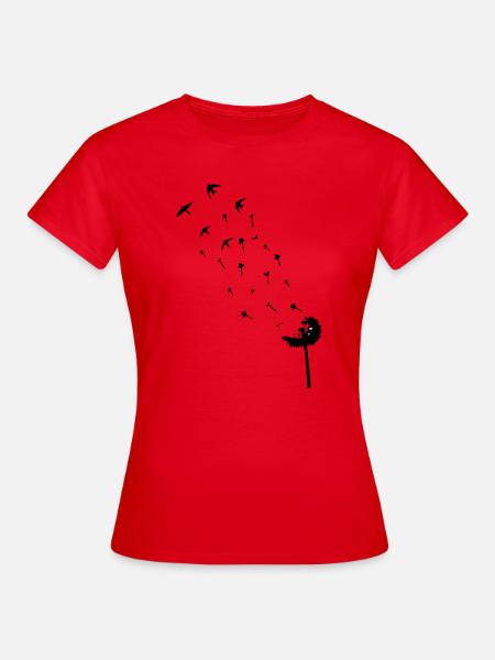 Pusteblume - Frauen T-Shirt - Rot