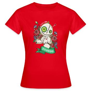 Lass uns Voodoo machen - Frauen T-Shirt - Rot - Vorne - AI Model Female 172 dark (172cm)
