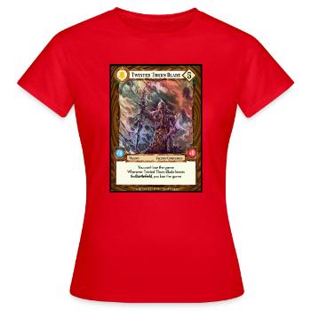 Twisted Thorn Blade - Women's T-Shirt - red - Front - AI Model Female 172 dark (172cm)