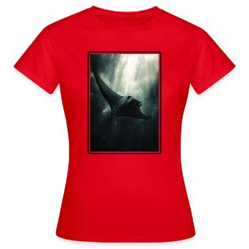 Raies Manta Raies - T-shirt Femme - rouge - Devant - AI Model Female 172 dark (172cm)