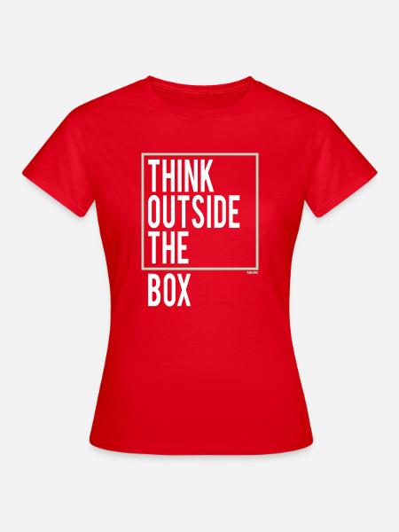 Think outside the Box - Frauen T-Shirt - Rot