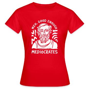 Entspannt durch Philosophie - Frauen T-Shirt - Rot - Vorne - AI Model Female 172 dark (172cm)