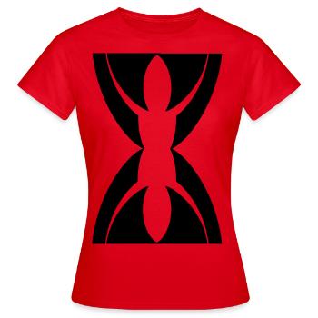 schlichter Look - Frauen T-Shirt - Rot - Vorne - AI Model Female 172 dark (172cm)