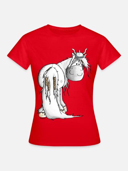 Viking IJslander - Paard - Paarden - Dame-T-shirt - rød