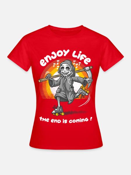 Das Leben genießen - Frauen T-Shirt - Rot